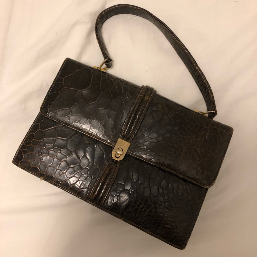 Vintage Brown Leather Bag